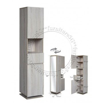 Standing Mirror 008 (Rotating Mirror With Storage)